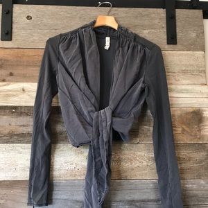 Lululemon washed silk cardigan